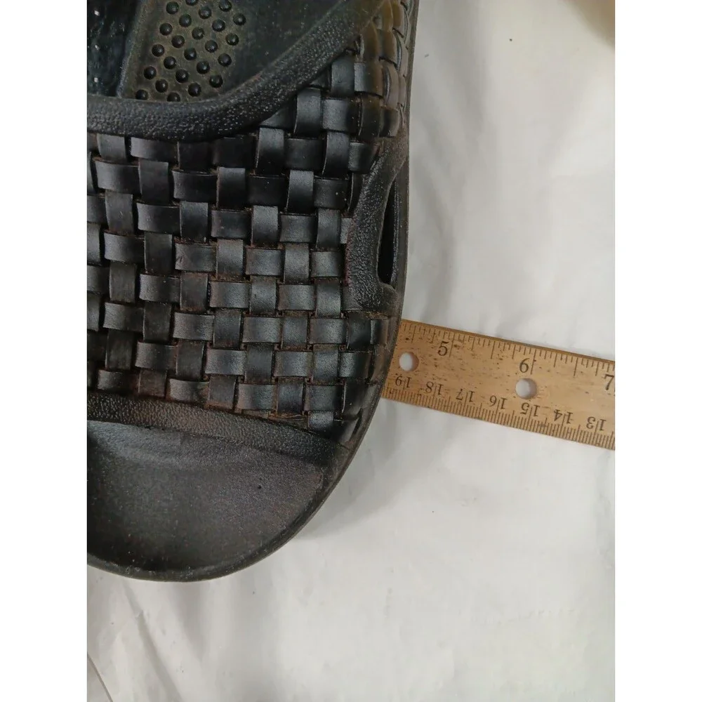 Okabash Men's Size XL (10.5-11.5) Slip on Sandals Black